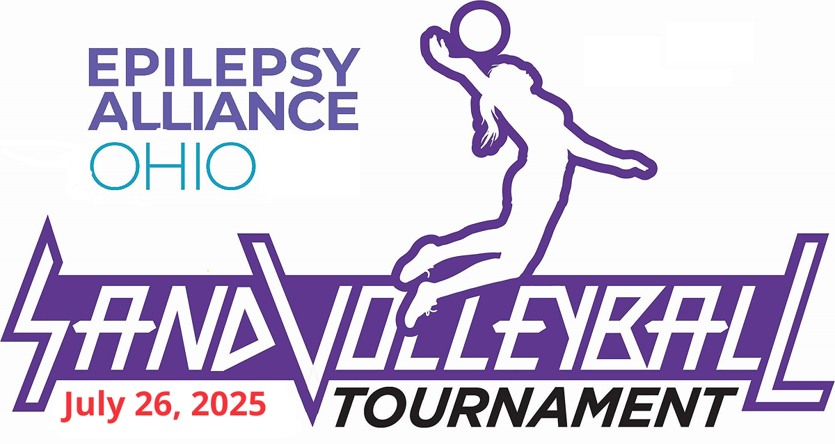 Epilepsy Alliance Ohio Sand Volleyball Tournament logo for July 26th, 2025
